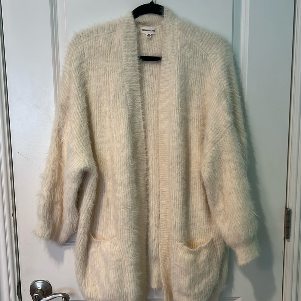 Fuzzy Oversized Cardigan
